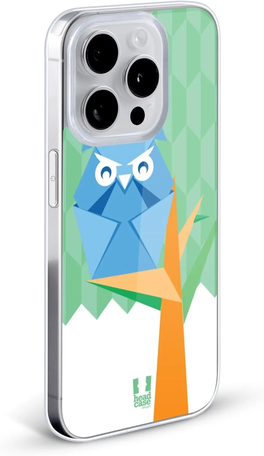 Head Case Designs Owl Origami Gel Case [Military Grade Protection] Compatible with Apple iPhone 16e and Compatible with MagSafe