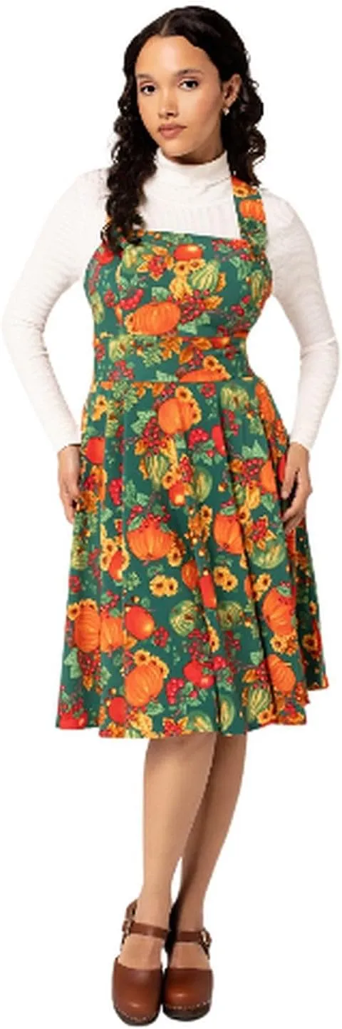 Hell Bunny Autumn Pinafore Dress