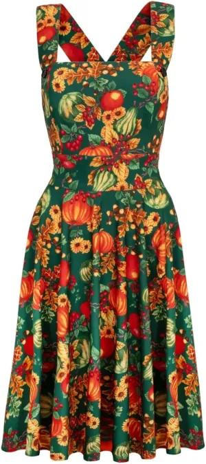 Hell Bunny Autumn Pinafore Dress