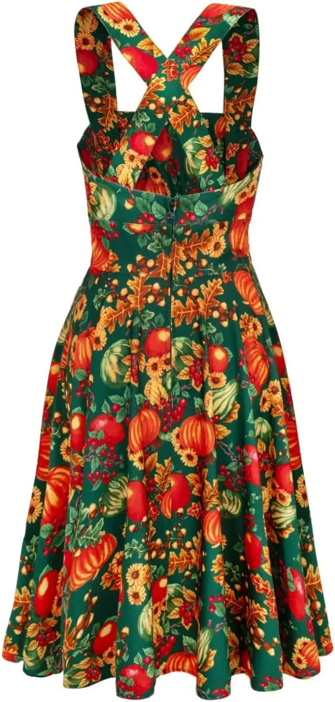 Hell Bunny Autumn Pinafore Dress