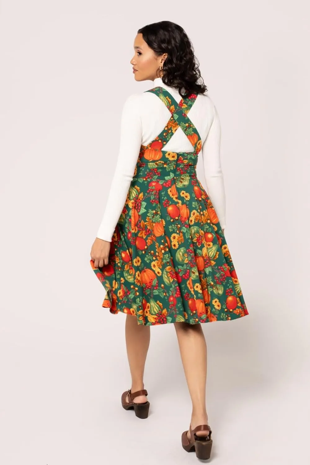 Hell Bunny Autumn Pinafore Dress