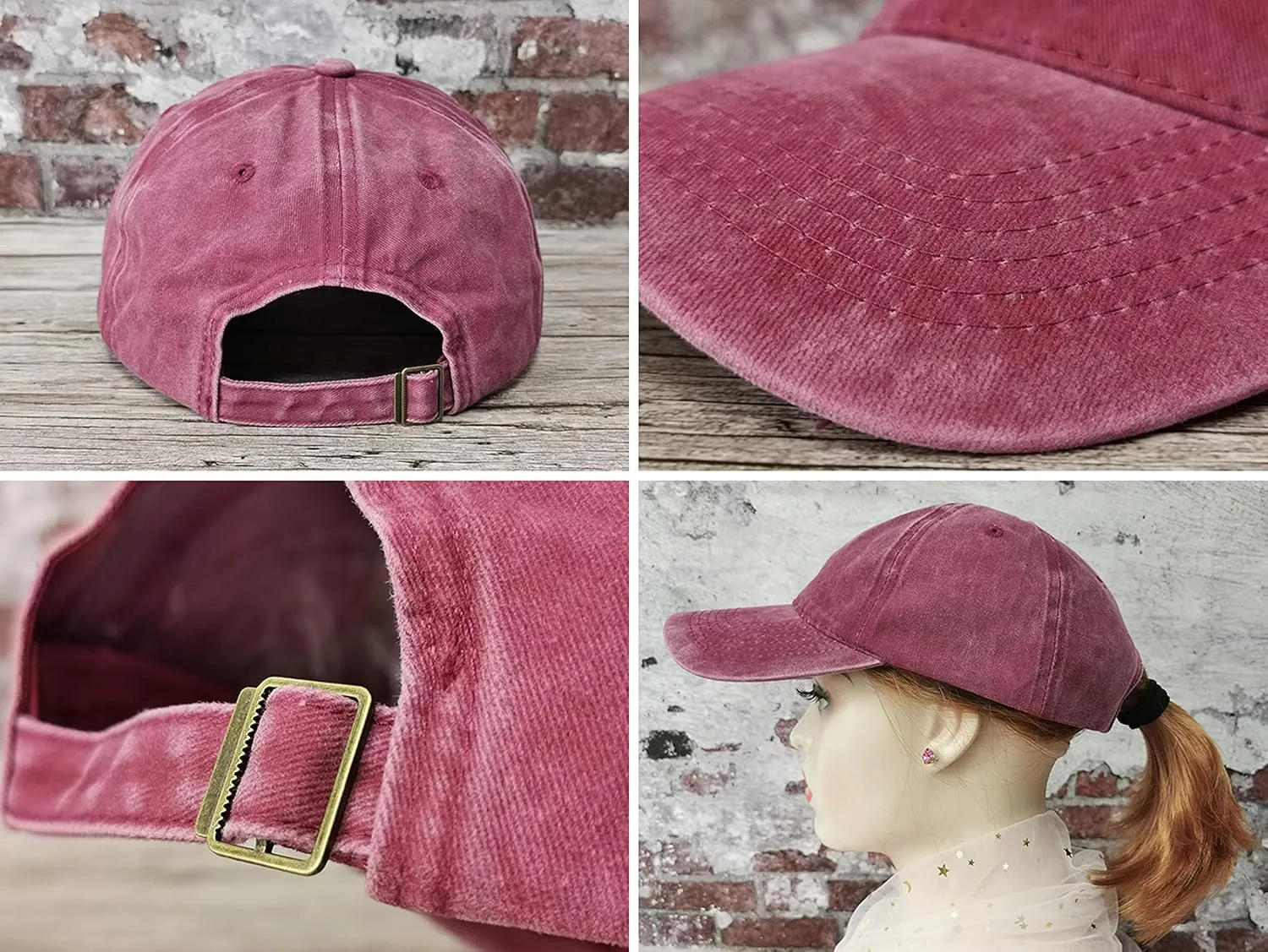 Hepandy Embroidered Palm Tree Hats for Men Women
