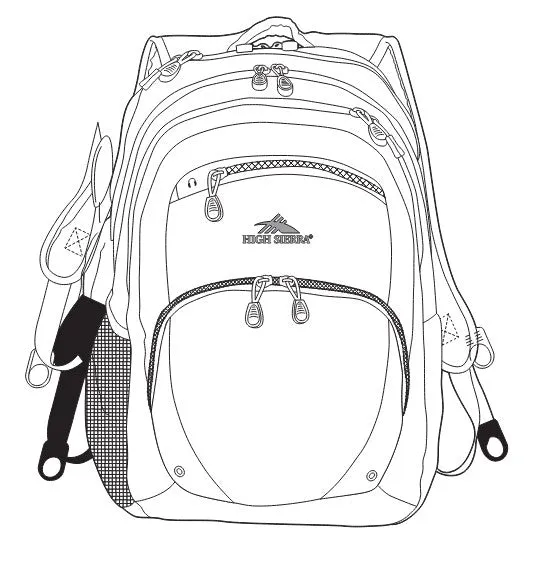 High Sierra Overtime Fly-By 17" 39L Compu-Backpack