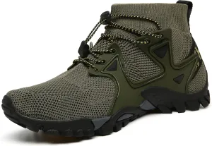Hiking Shoes Mens Womens Outdoor Athletic Sports Shoes Walking Shoes Trail Running Shoes Trekking Climbing Stylish Slip Resistant Fitness Walking Jogging Sock Sneakers Travel Lightweight Barefoot