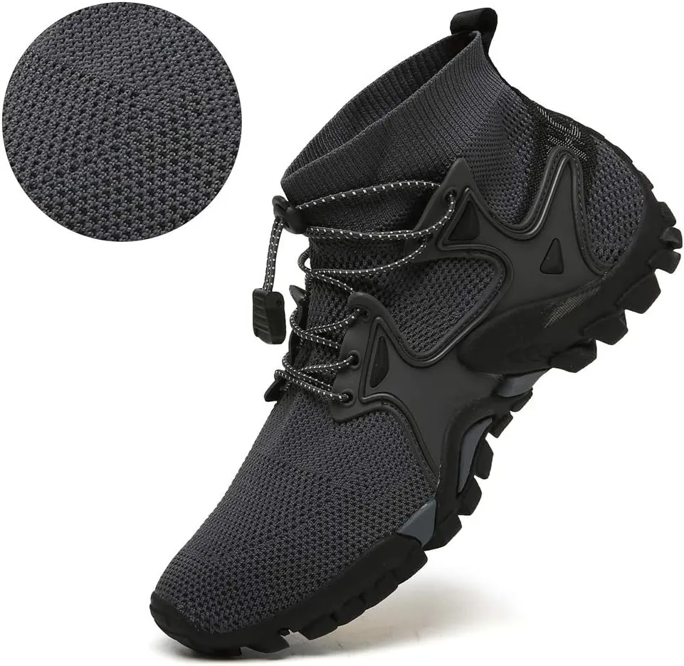 Hiking Shoes Mens Womens Outdoor Athletic Sports Shoes Walking Shoes Trail Running Shoes Trekking Climbing Stylish Slip Resistant Fitness Walking Jogging Sock Sneakers Travel Lightweight Barefoot