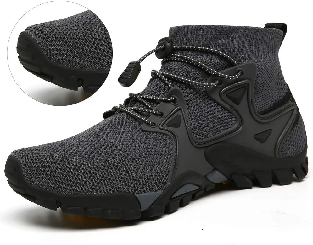 Hiking Shoes Mens Womens Outdoor Athletic Sports Shoes Walking Shoes Trail Running Shoes Trekking Climbing Stylish Slip Resistant Fitness Walking Jogging Sock Sneakers Travel Lightweight Barefoot