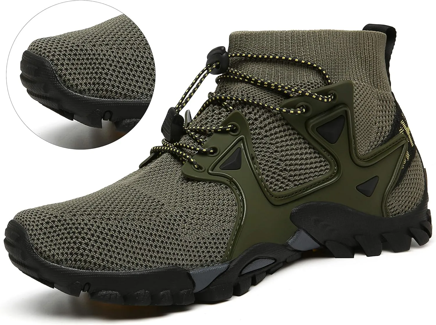 Hiking Shoes Mens Womens Outdoor Athletic Sports Shoes Walking Shoes Trail Running Shoes Trekking Climbing Stylish Slip Resistant Fitness Walking Jogging Sock Sneakers Travel Lightweight Barefoot