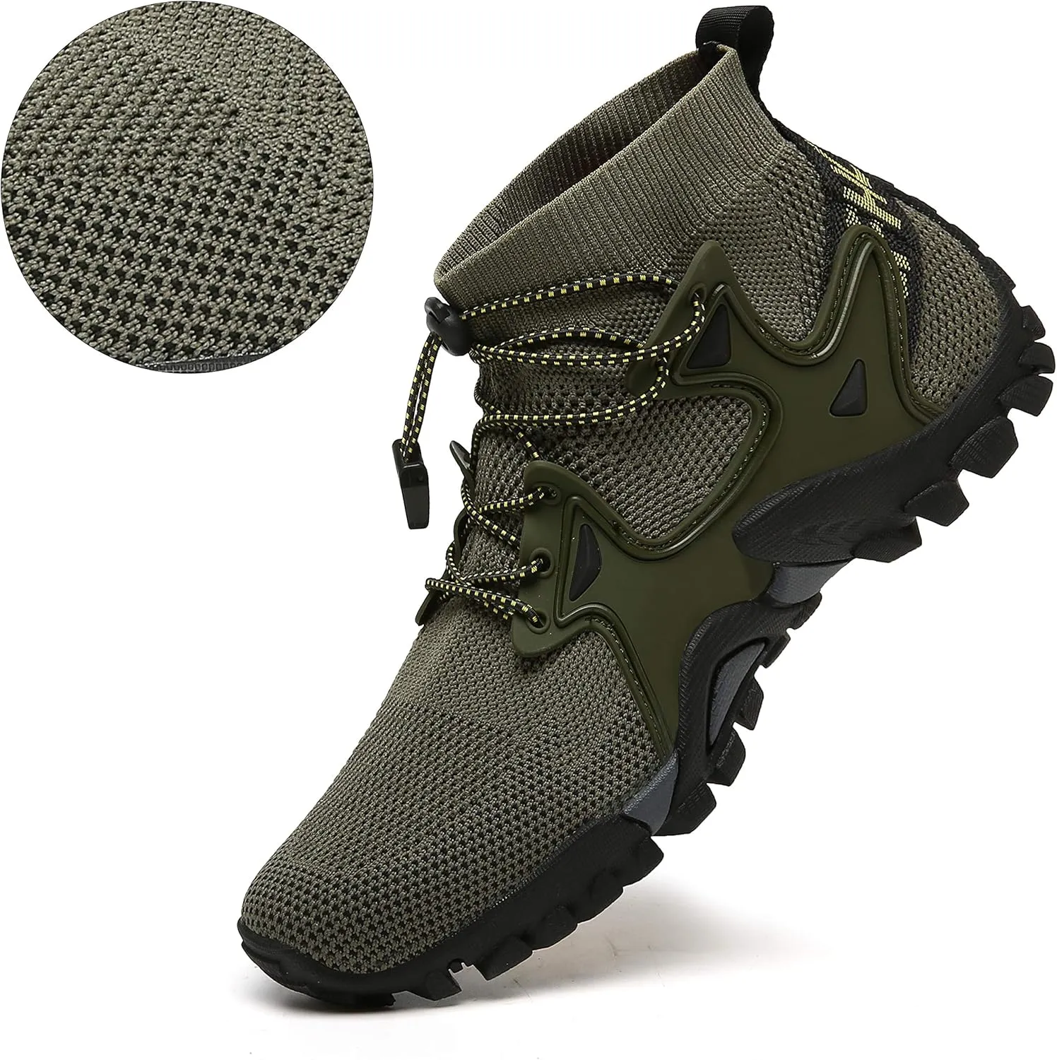 Hiking Shoes Mens Womens Outdoor Athletic Sports Shoes Walking Shoes Trail Running Shoes Trekking Climbing Stylish Slip Resistant Fitness Walking Jogging Sock Sneakers Travel Lightweight Barefoot
