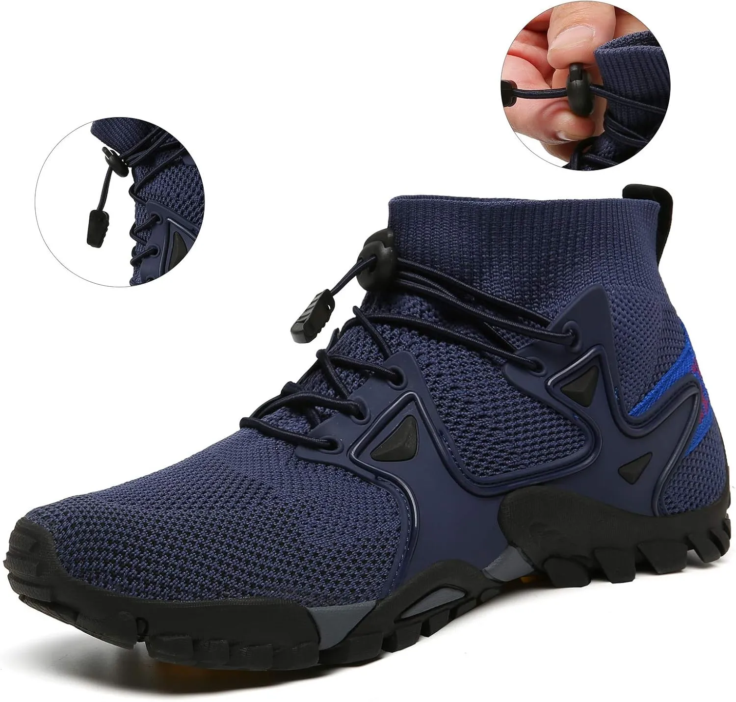 Hiking Shoes Mens Womens Outdoor Athletic Sports Shoes Walking Shoes Trail Running Shoes Trekking Climbing Stylish Slip Resistant Fitness Walking Jogging Sock Sneakers Travel Lightweight Barefoot