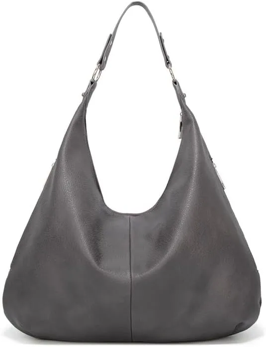 Hobo Bag for Women, Leather Tote Bag, Shoulder Purse Handbag with Zipper