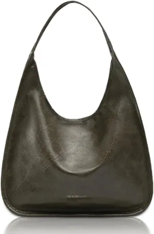 Hobo Purse, PU Leather Shoulder Bag, Tote Handbag for Work and Travel