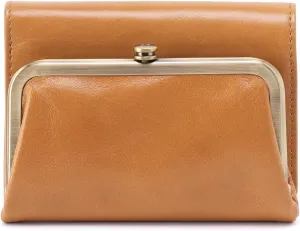 HOBO Robin Compact Trifold Leather Wallet for Women, Vintage Design