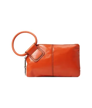 HOBO Sable Wristlet Pouch For Women - Tumbled Leather Construction With Circular Wrist Strap, Handy and Compact Pouch Zinnia One Size One Size