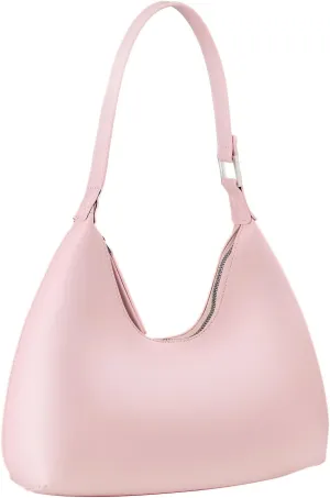 Hobo Shoulder Bag for Women Trendy Lightweight Soft Foldable Leather Hobo Tote Handbag with Coin Purse for Women
