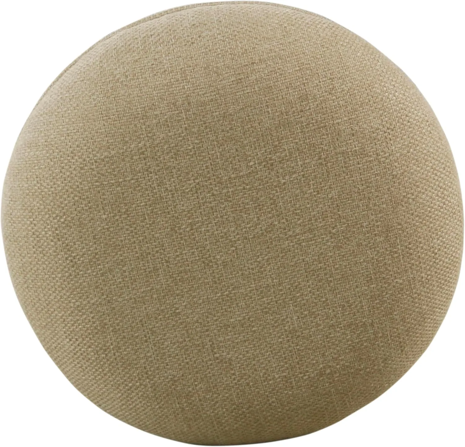 HomePop Round Swivel Counter Stoo with Metal Base, 24-Inch, Flax