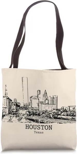 Houston Texas Vintage Retro Travel Souvenir Tote Bag