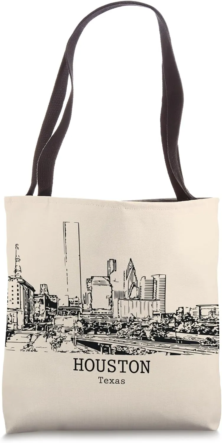 Houston Texas Vintage Retro Travel Souvenir Tote Bag