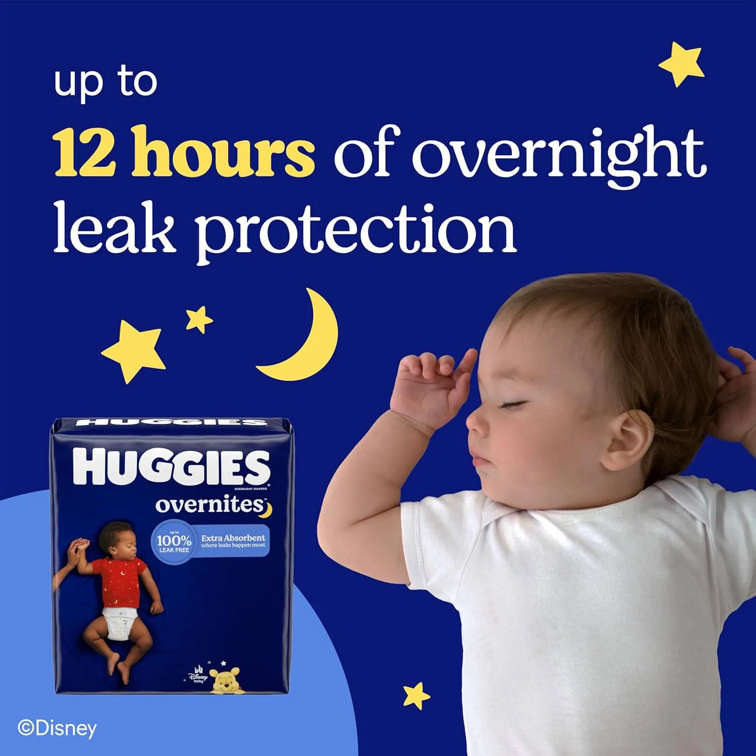 Huggies Size 6 Overnites Baby Diapers: Overnight Diapers, Size 6 (35  lbs), 84 Ct (2 Packs of 42), Packaging May Vary