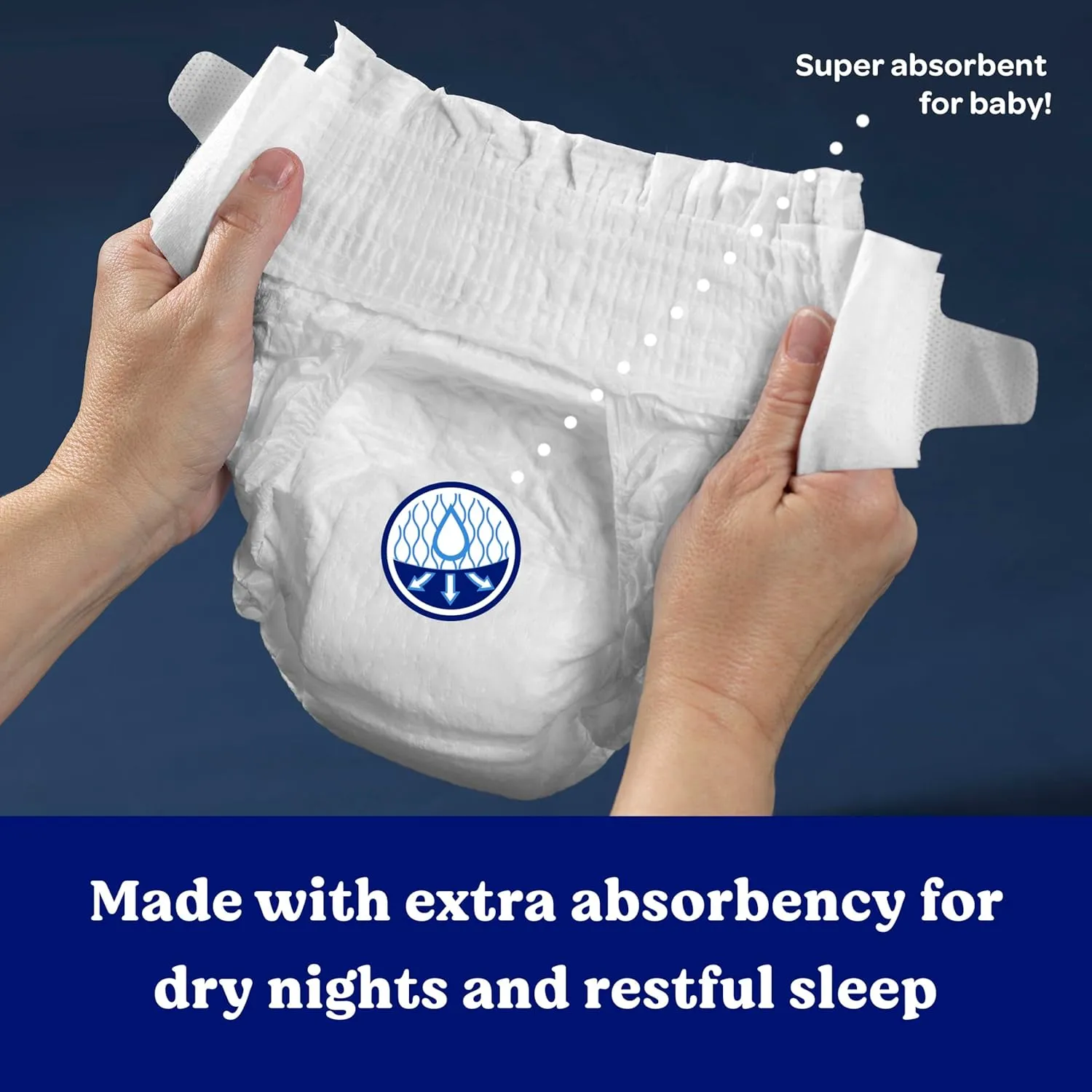 Huggies Size 7 Overnites Baby Diapers: Overnight Diapers, Size 7 (41  lbs), 68 Ct (2 Packs of 34), Packaging May Vary