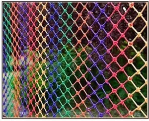 HXRW Rope Net Climbing Rope Net Child Protective Safety Net Color Decorative Net Outdoor Truck Trailer Protection Fence Decoration Playground Sets for Backyards (Size : 2 * 2m(6.6 * 6.6ft))