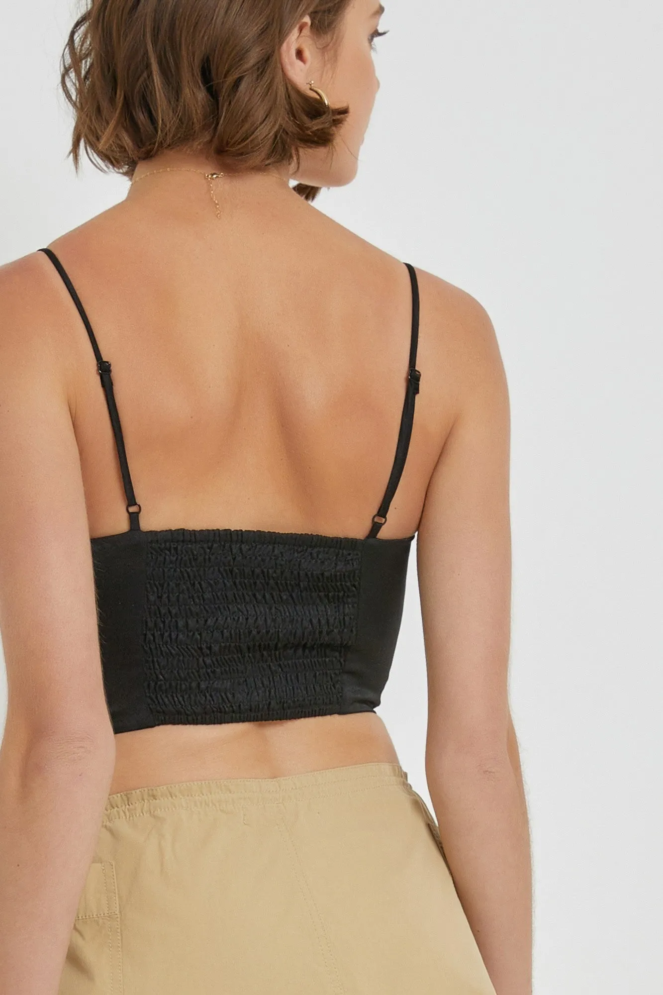 I-FST21018 SHIRRED BUSTIER TOP 6PK UNIT PRICE: $15