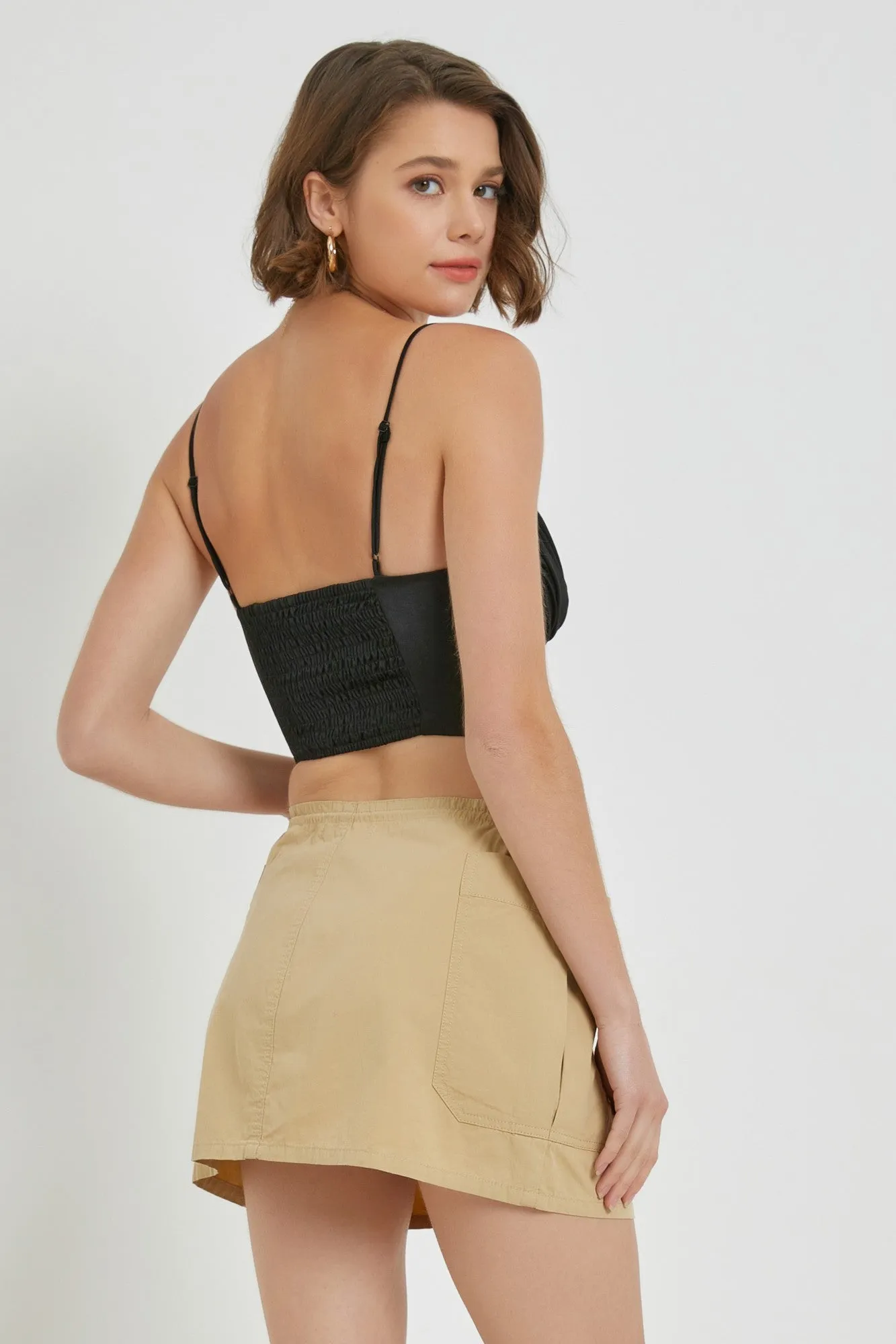 I-FST21018 SHIRRED BUSTIER TOP 6PK UNIT PRICE: $15