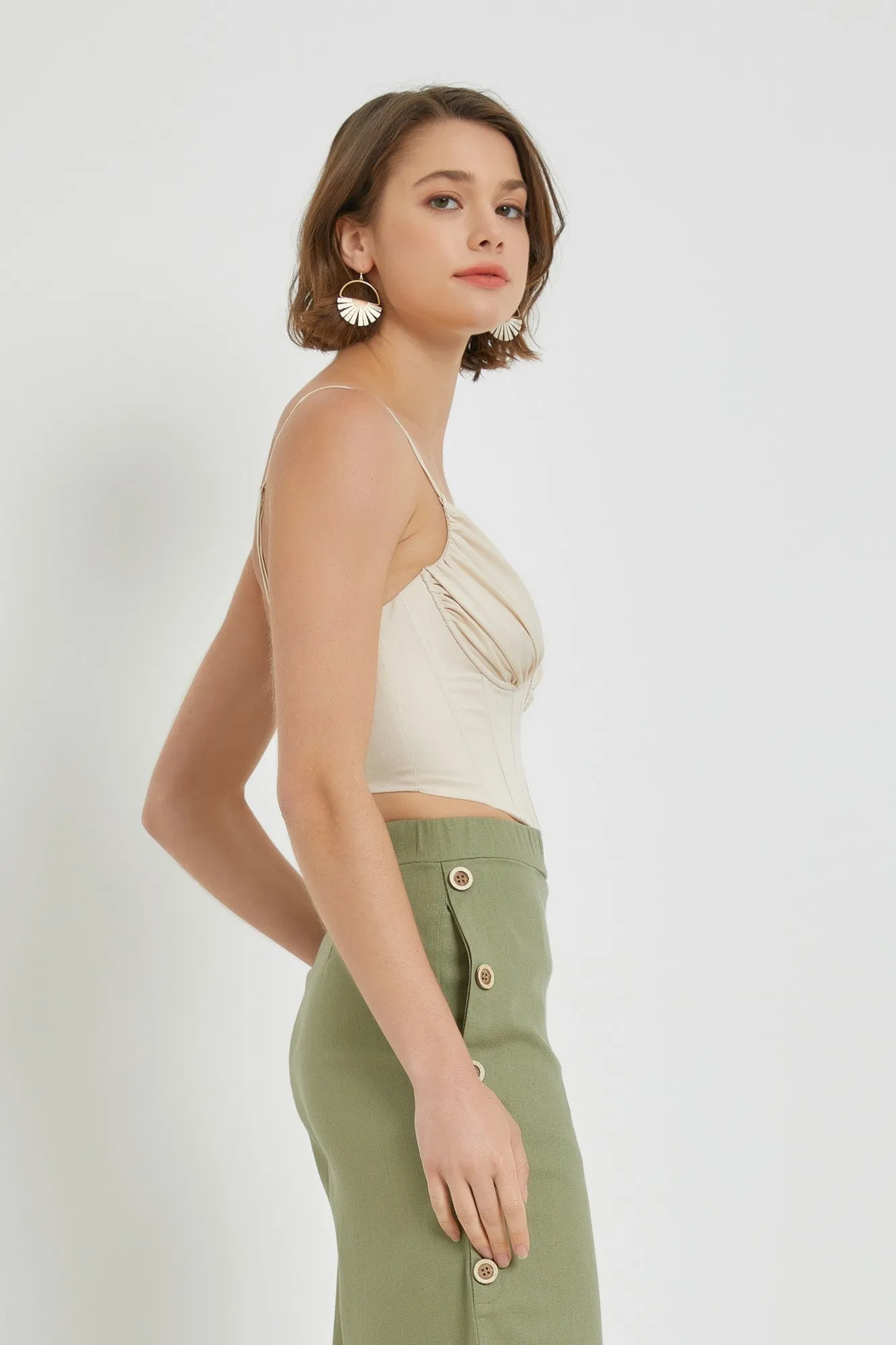 I-FST21018 SHIRRED BUSTIER TOP 6PK UNIT PRICE: $15