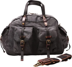 IBLUE Travel Duffel Bags For Men Women Waterproof Canvas Outdoor Sport Handbag With Wet Pocket Shoulder Strap, D1094 (A6, 21in)