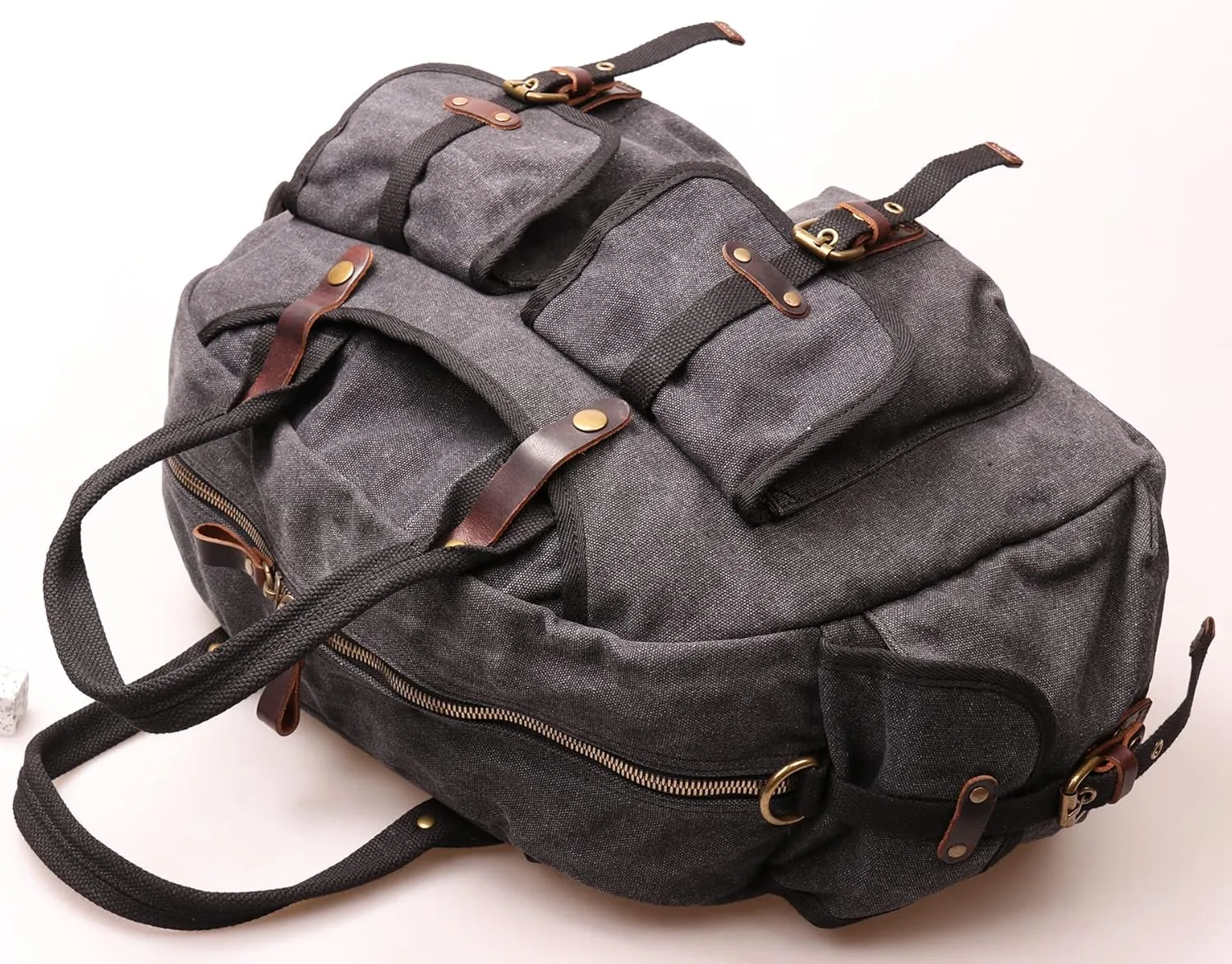 IBLUE Travel Duffel Bags For Men Women Waterproof Canvas Outdoor Sport Handbag With Wet Pocket Shoulder Strap, D1094 (A6, 21in)