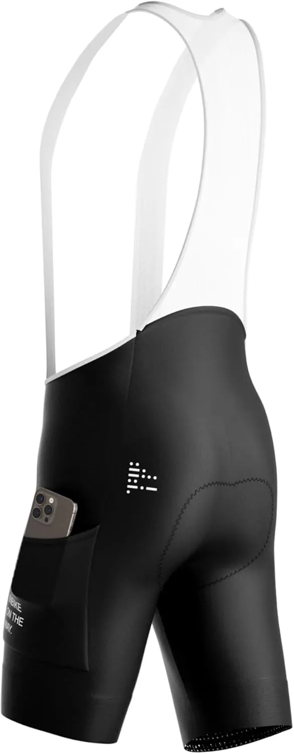 INBIKE Cycling Bib Shorts for Men, 3D Padded Breathable Road Bike Shorts Men, Lightweight Biking Bicycle Bibs with 2 Pockets