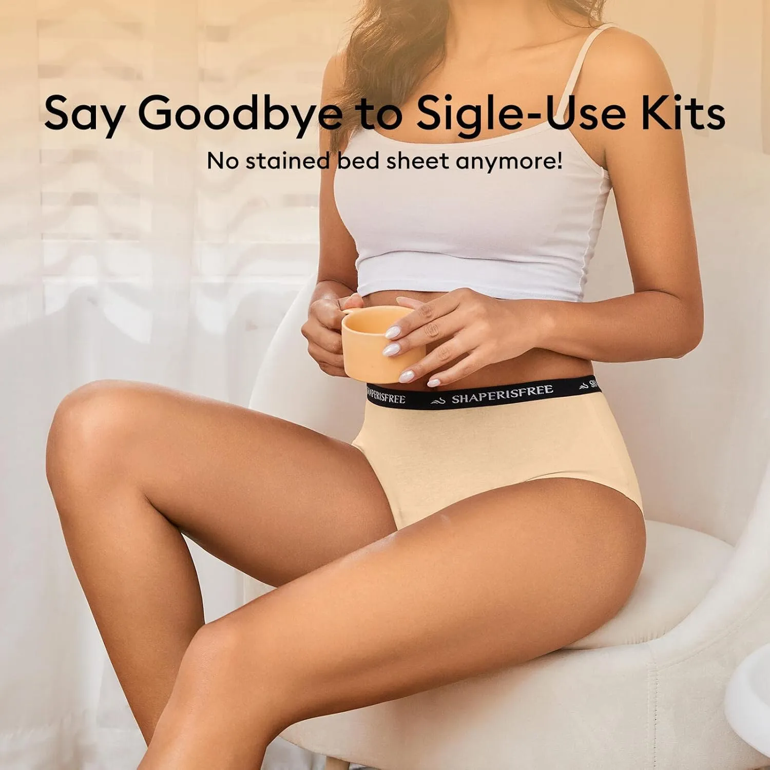 Incontinence Underwear for Women, No-Side-leaks Leakproof 2.0 Period Underwear Heavy Flow Absorbent Panties
