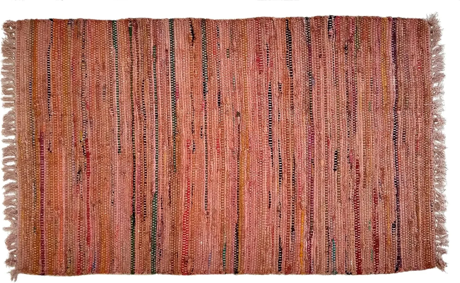 India Overseas Traders Sturbridge Country Rag Rug in Spice 30" x 50"