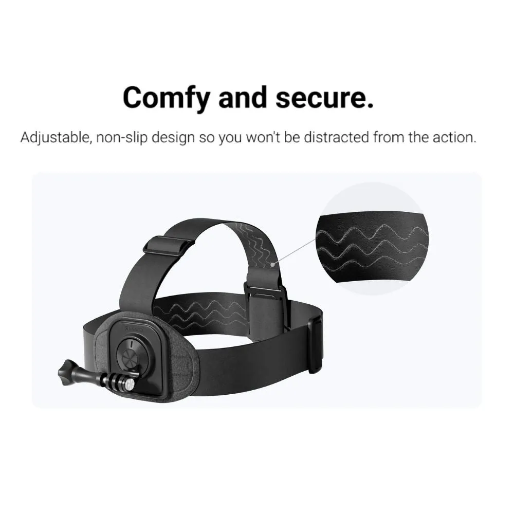 Insta360 Dual Mount Head Strap for Action Camera with 2-Prong and 1/4" Mount Adapters CINSTAV/D