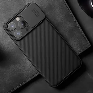 iPhone 15 Pro Max Original Cam-Shield Camera Slider (Shutter) Double Layered Protection TPU   PC - Black
