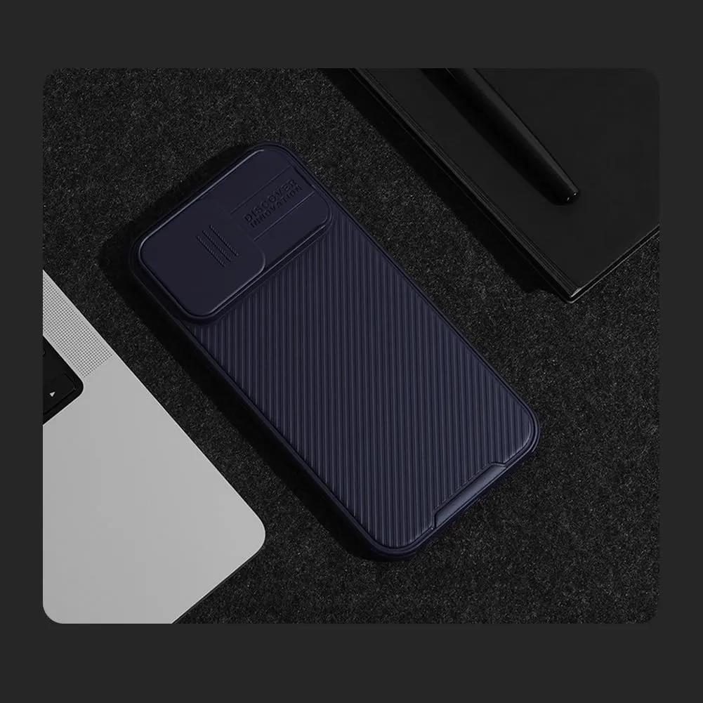 iPhone 15 Pro Max Original Cam-Shield Camera Slider (Shutter) Double Layered Protection TPU   PC - Purple