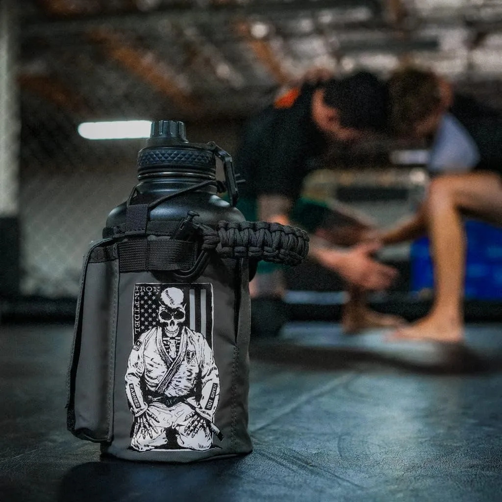 Iron InfideI Battle Bottle Sleeve - 64 oz and 32 oz Water Bottle Sleeve Only for Half Gallon 1L Steel Water Bottle | Rugged Cover with Molle for Versatile Design with Storage for Phone, Wallet & Keys