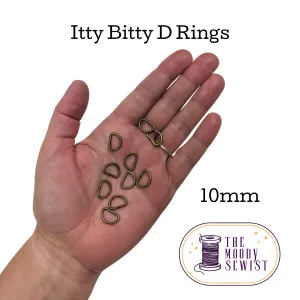 Itty Bitty D-Rings - Set of 10