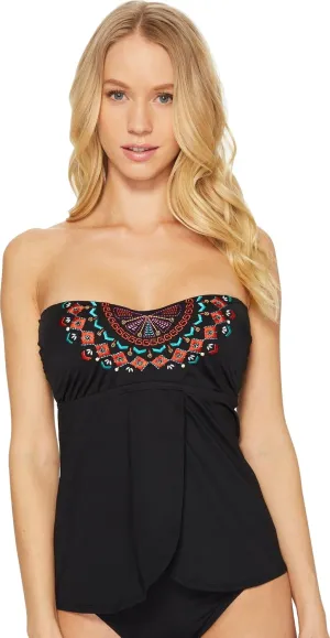 Jantzen Women's Standard Embroidered Flutter Tankini