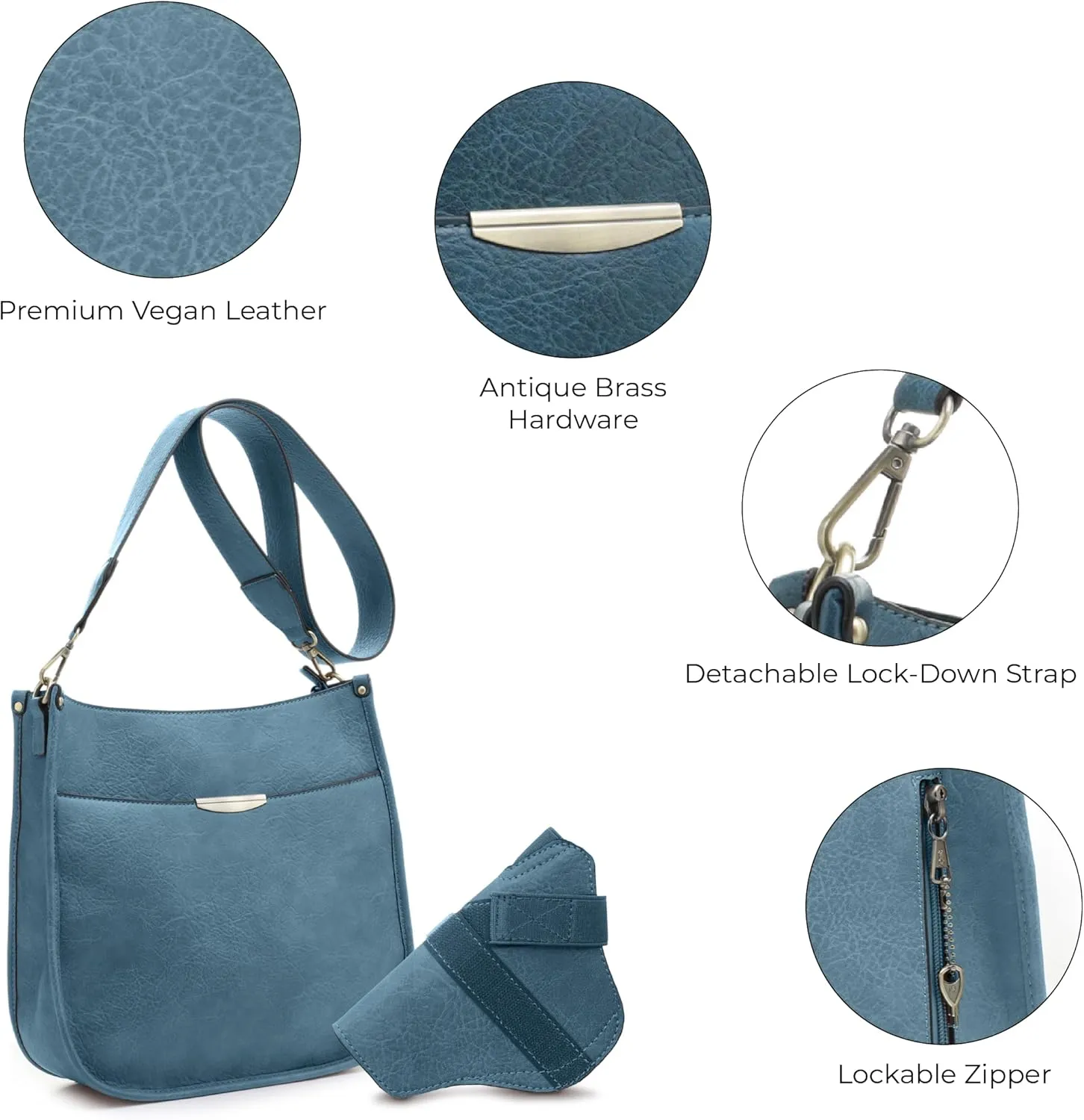 JESSIE & JAMES Ava Concealed Carry Crossbody Bag with Lock and Key