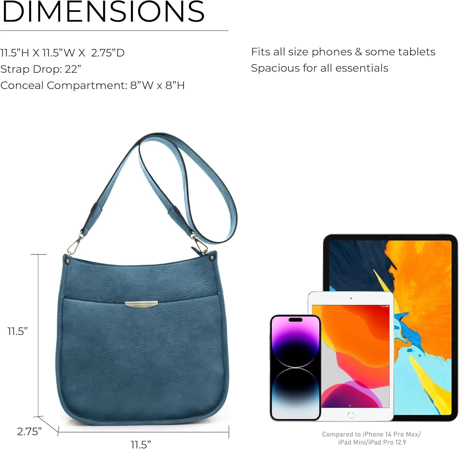 JESSIE & JAMES Ava Concealed Carry Crossbody Bag with Lock and Key