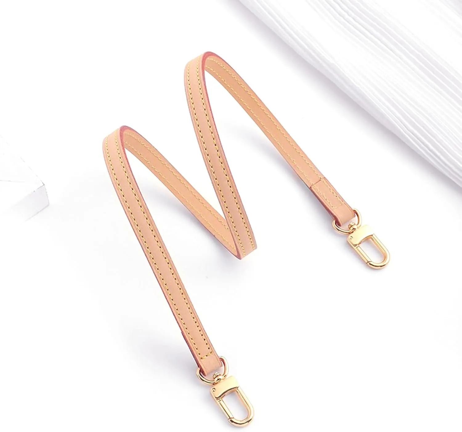 jiesinlov Vachetta Leather Replacement Bags Strap Shoulder Straps for Multi Pochette Accessories (Width:0.43in&Length:23.6in)