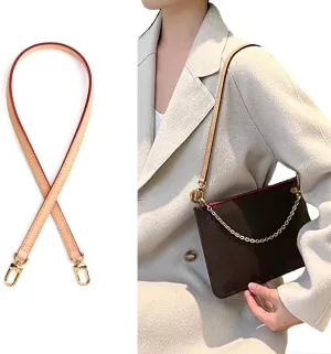 jiesinlov Vachetta Leather Replacement Bags Strap Shoulder Straps for Multi Pochette Accessories (Width:0.43in&Length:23.6in)