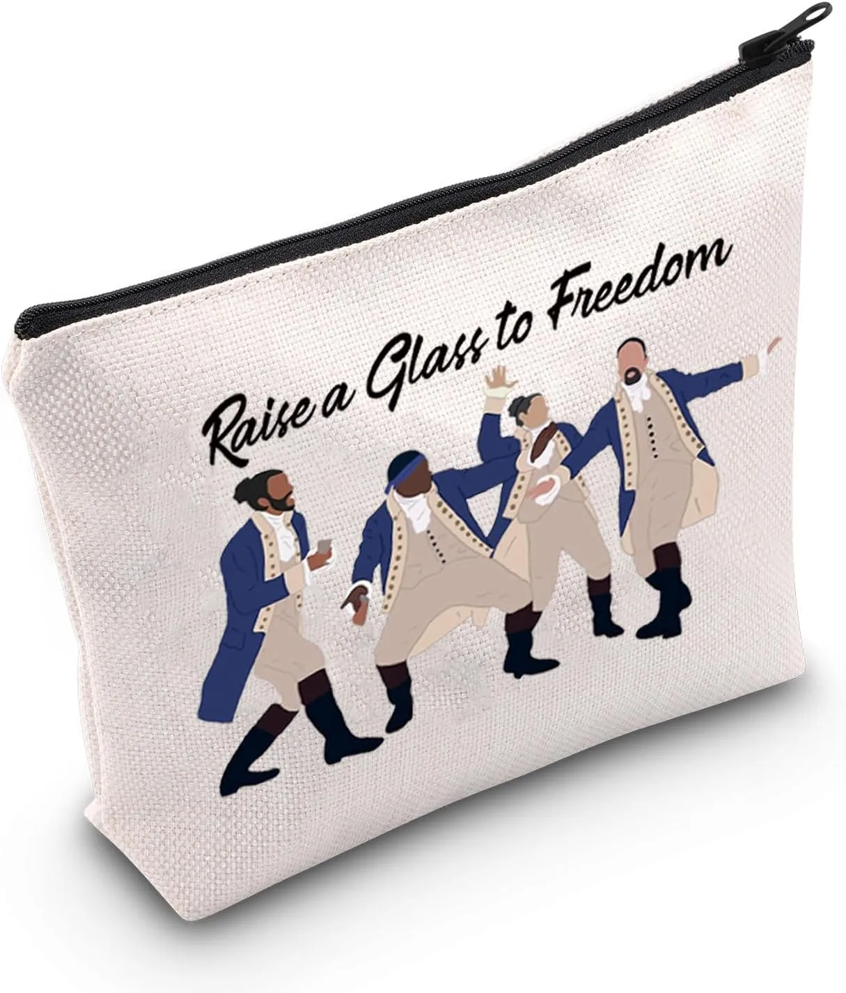JNIAP Musical Inspired Gift Raise a Glass to Freedom Cosmetic Bag Musical Fans Gift (Raise a Glass Bag)