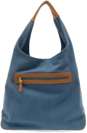 Joy Susan Womens Fashion April Canvas Hobo Bag - Black
