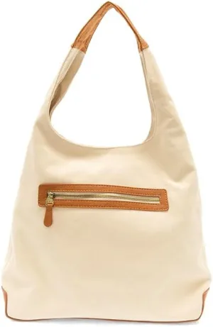 Joy Susan Womens Fashion April Canvas Hobo Bag - Black