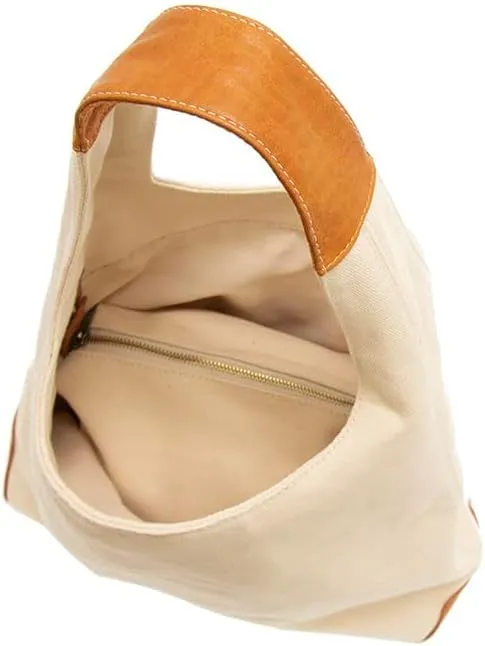 Joy Susan Womens Fashion April Canvas Hobo Bag - Black