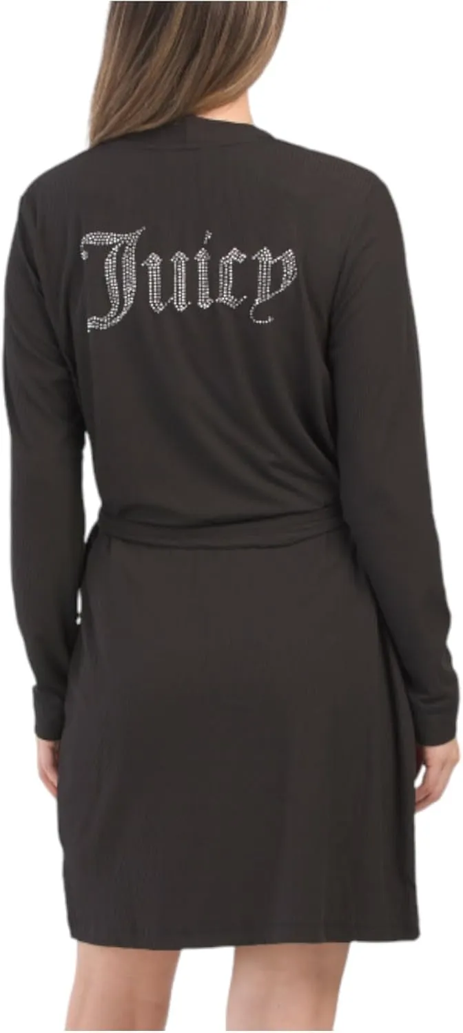 Juicy Couture Women’s Ribbed Robe and Nightgown Set