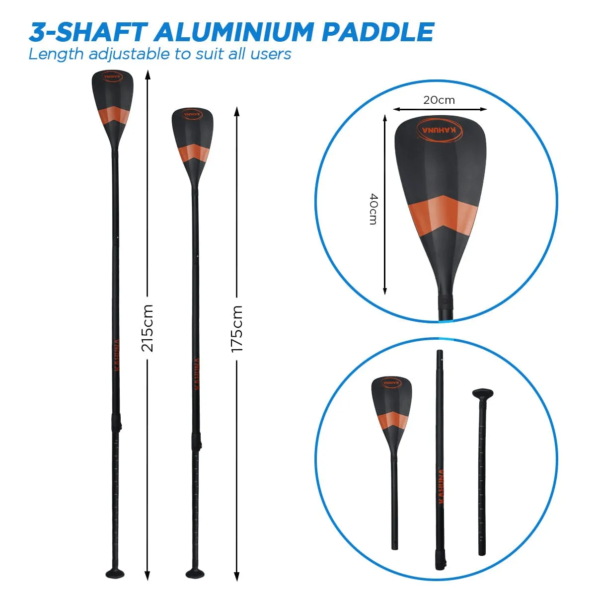 Kahuna Hana Inflatable Stand Up Paddle Board 10FT w/ iSUP Accessories - Online Only - Free Shipping!