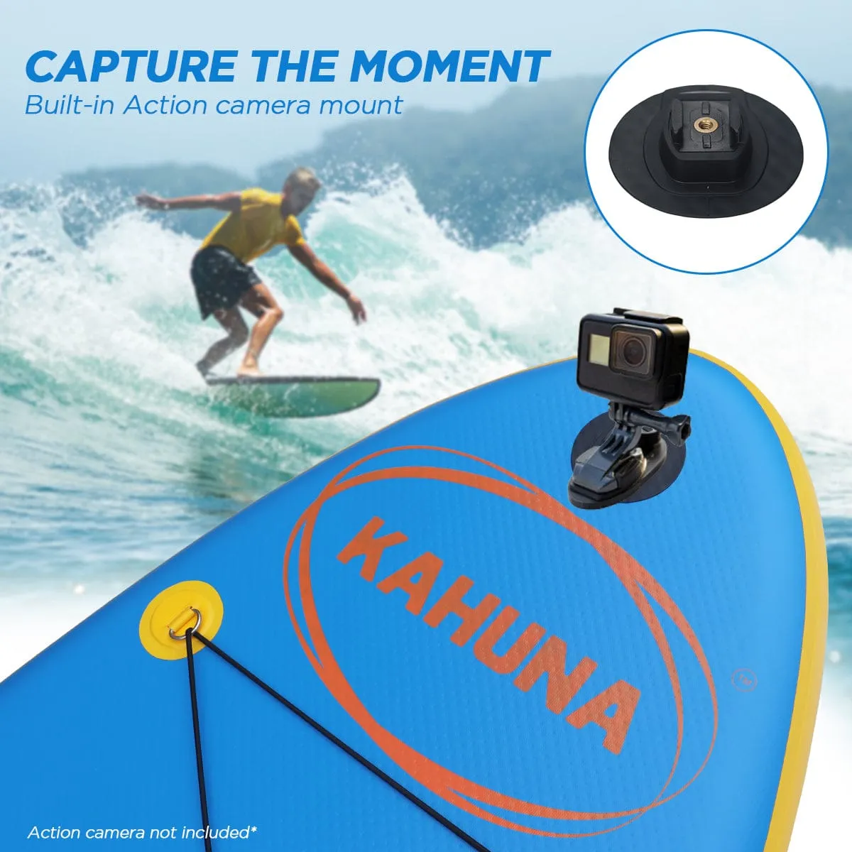 Kahuna Hana Inflatable Stand Up Paddle Board 10FT w/ iSUP Accessories - Online Only - Free Shipping!