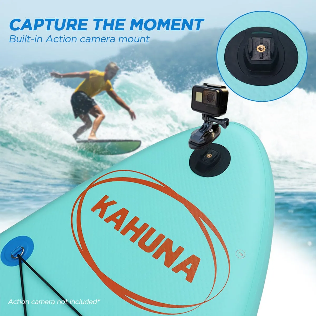 Kahuna Hana Inflatable Stand Up Paddle Board 10ft6in iSUP Accessories - Online Only - Free Shipping!